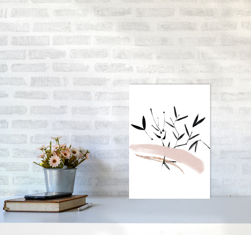 Delicate Floral 06 Art Print by Pixy Paper A3 Black Frame