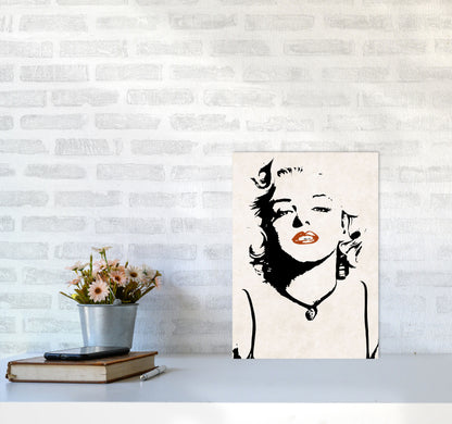 Autumn Marilyn abstract Art Print by Pixy Paper A3 Black Frame