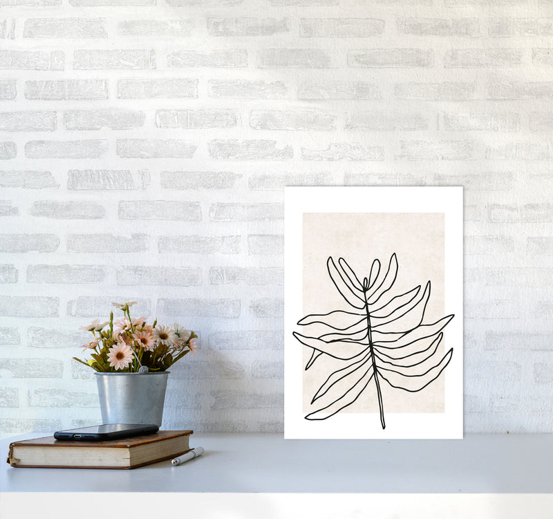 Autumn Wispa abstract Art Print by Pixy Paper A3 Black Frame
