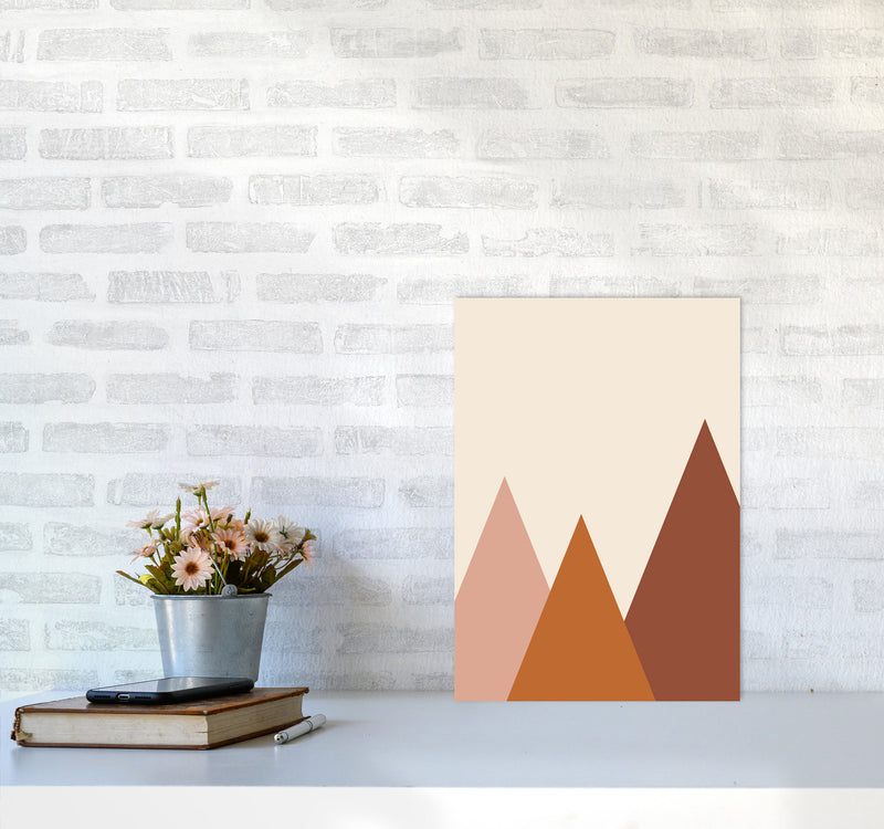 Autumn Rolly abstract Art Print by Pixy Paper A3 Black Frame