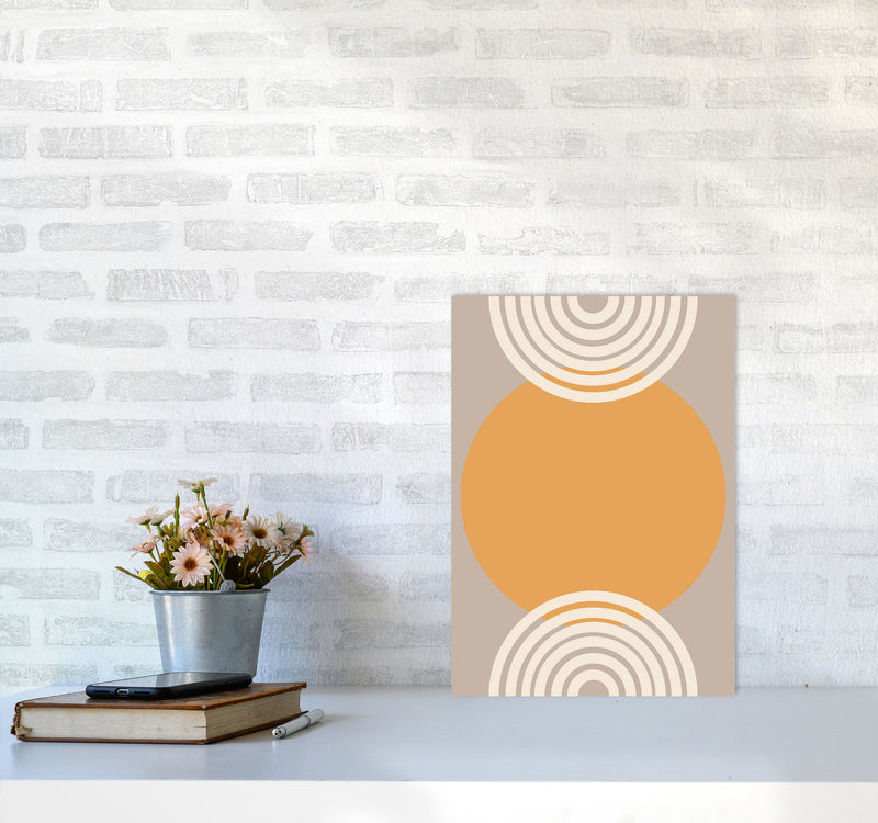 Autumn Orla abstract Art Print by Pixy Paper A3 Black Frame