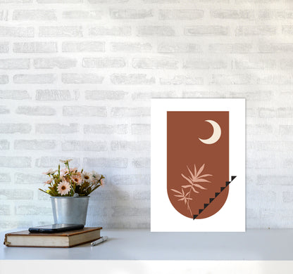 Autumn Willow abstract Art Print by Pixy Paper A3 Black Frame