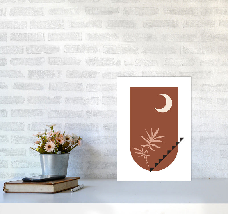 Autumn Willow abstract Art Print by Pixy Paper A3 Black Frame