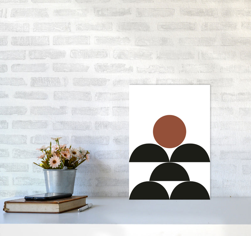 Autumn Jessica abstract Art Print by Pixy Paper A3 Black Frame