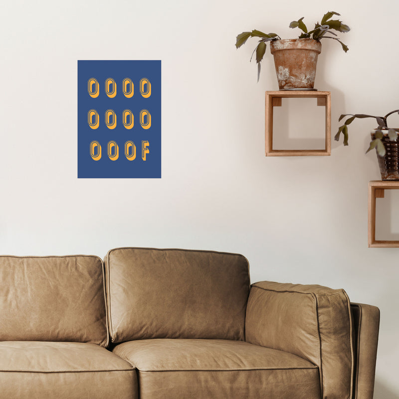Ooof Art Print by Pixy Paper A3 Black Frame