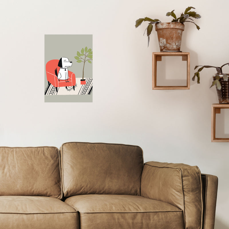 It's A Dog Life Art Print by Pixy Paper A3 Black Frame