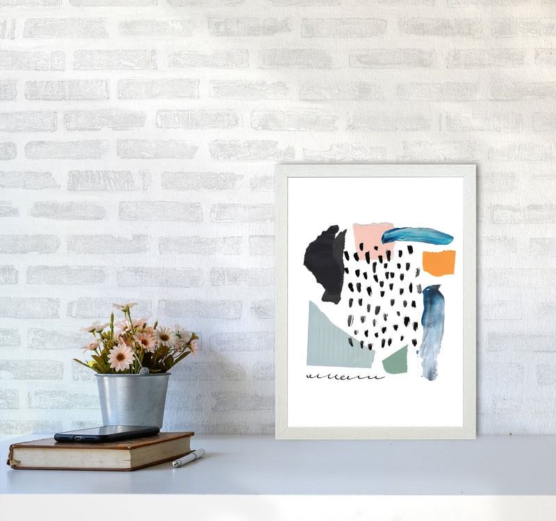 Abstract Shapes Artboard Modern Print A3 Oak Frame