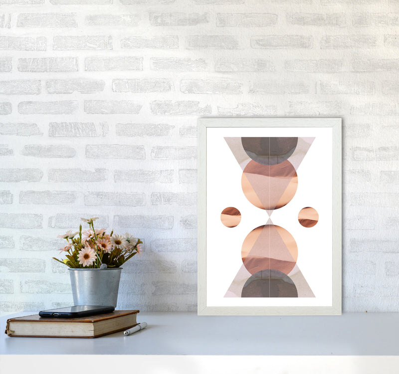 Abstract Sandstorm 1 Modern Print A3 Oak Frame