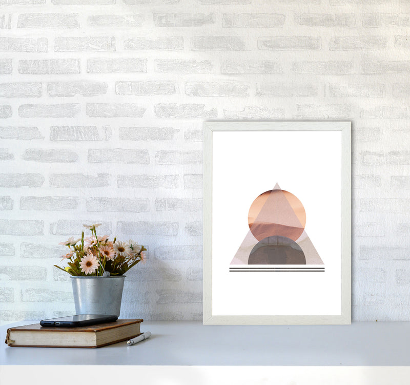 Abstract Sandstorm 2 Modern Print A3 Oak Frame