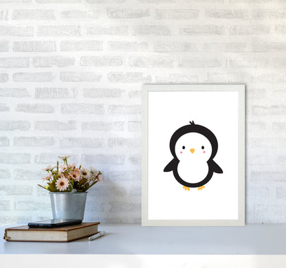 Children&#39;s Animals, Penguin Modern Print A3 Oak Frame
