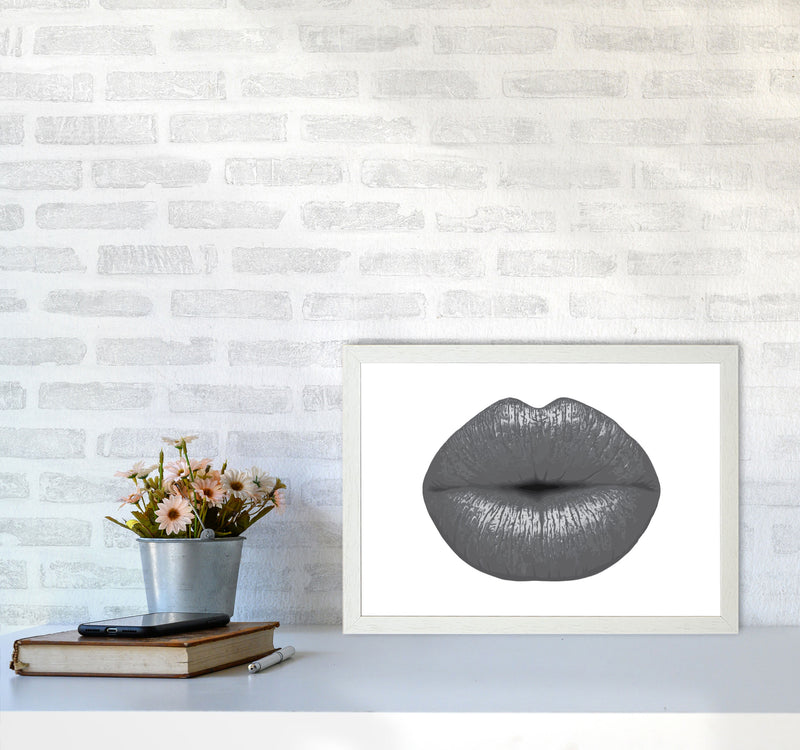 Lips Modern Print A3 Oak Frame