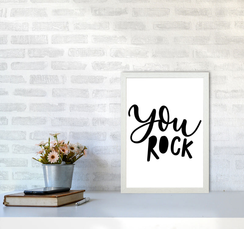 You Rock Modern Print A3 Oak Frame