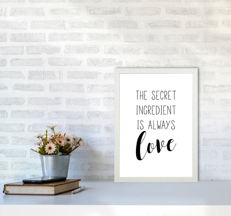 The Secret Ingredient Modern Print A3 Oak Frame