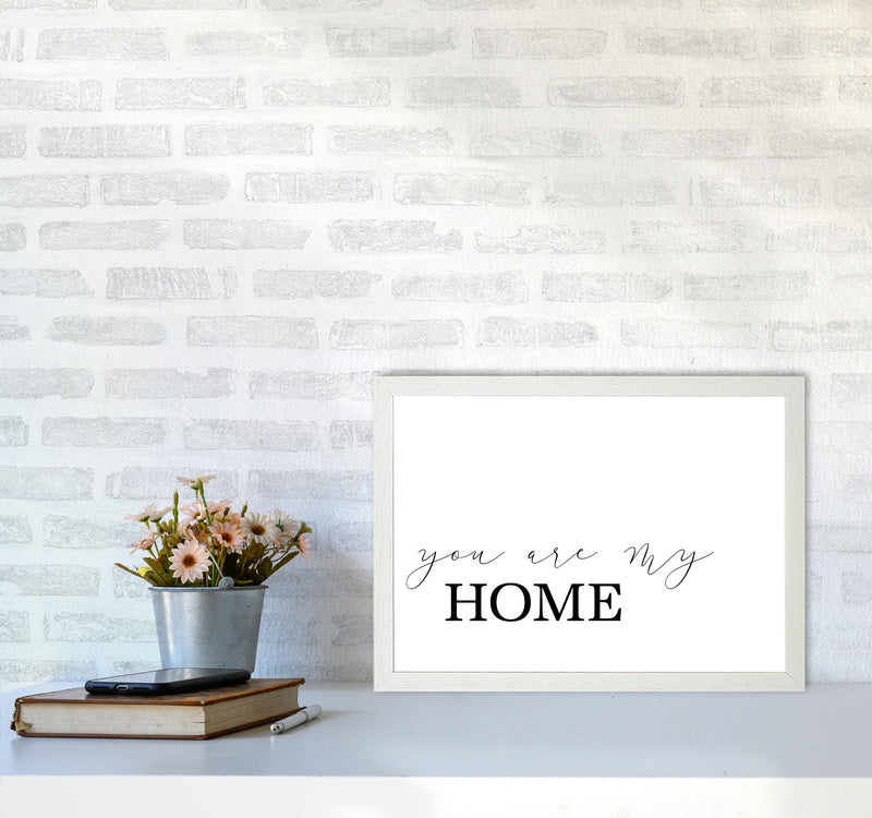 You Are My Home Modern Print A3 Oak Frame