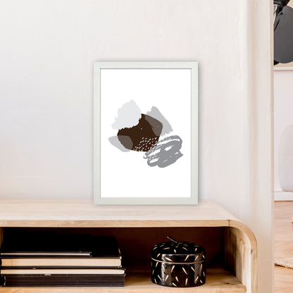 Mismatch Grey And Black  Art Print by Pixy Paper A3 Oak Frame
