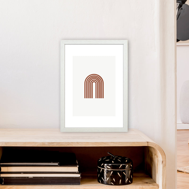 Mica Sand Rainbow N18  Art Print by Pixy Paper A3 Oak Frame