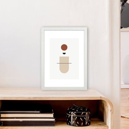 Mica Sand N11  Art Print by Pixy Paper A3 Oak Frame