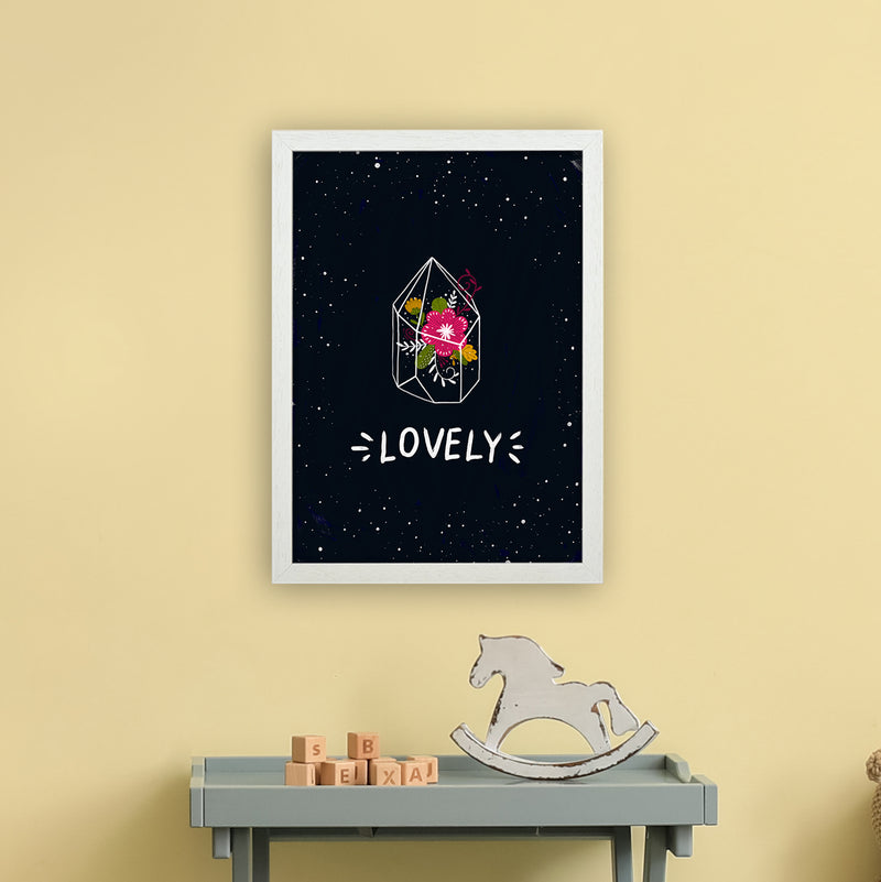Lovely Night Sky  Art Print by Pixy Paper A3 Oak Frame