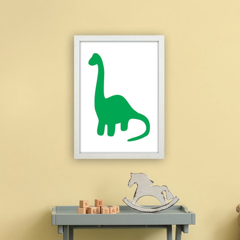 Brach Green  Art Print by Pixy Paper A3 Oak Frame