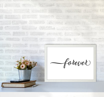 Forever Landscape  Art Print by Pixy Paper A3 Oak Frame