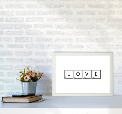Love Letters  Art Print by Pixy Paper A3 Oak Frame
