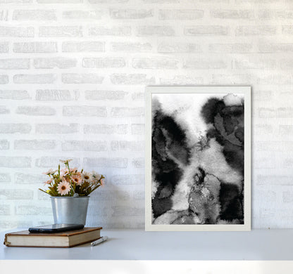 Majestic Monochrome Watercolour 11 Art Print by Pixy Paper A3 Oak Frame