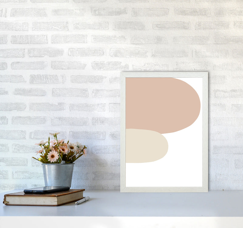 Inspired Side Stones Art Print by Pixy Paper A3 Oak Frame