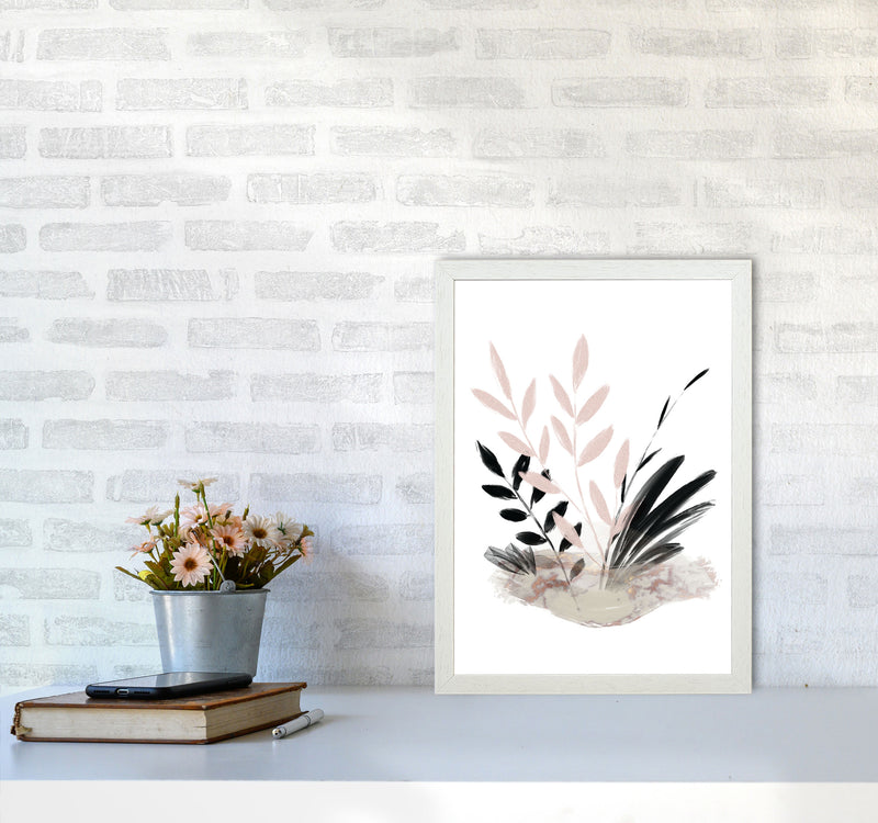 Delicate Floral 05 Art Print by Pixy Paper A3 Oak Frame