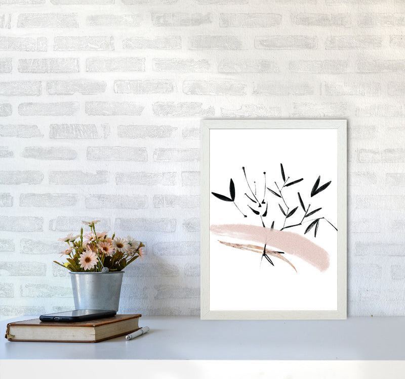 Delicate Floral 06 Art Print by Pixy Paper A3 Oak Frame