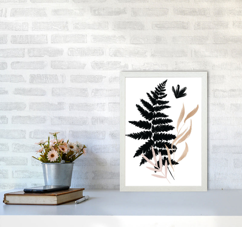 Delicate Floral 07 Art Print by Pixy Paper A3 Oak Frame