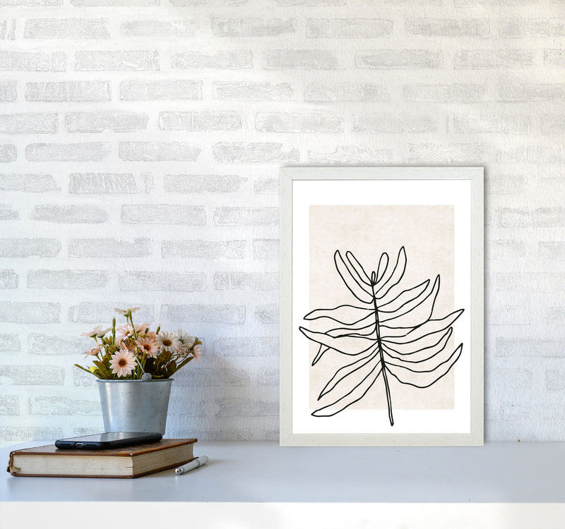 Autumn Wispa abstract Art Print by Pixy Paper A3 Oak Frame