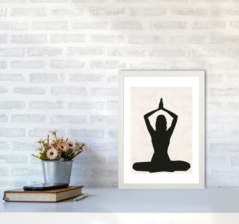 Autumn Olga abstract Art Print by Pixy Paper A3 Oak Frame