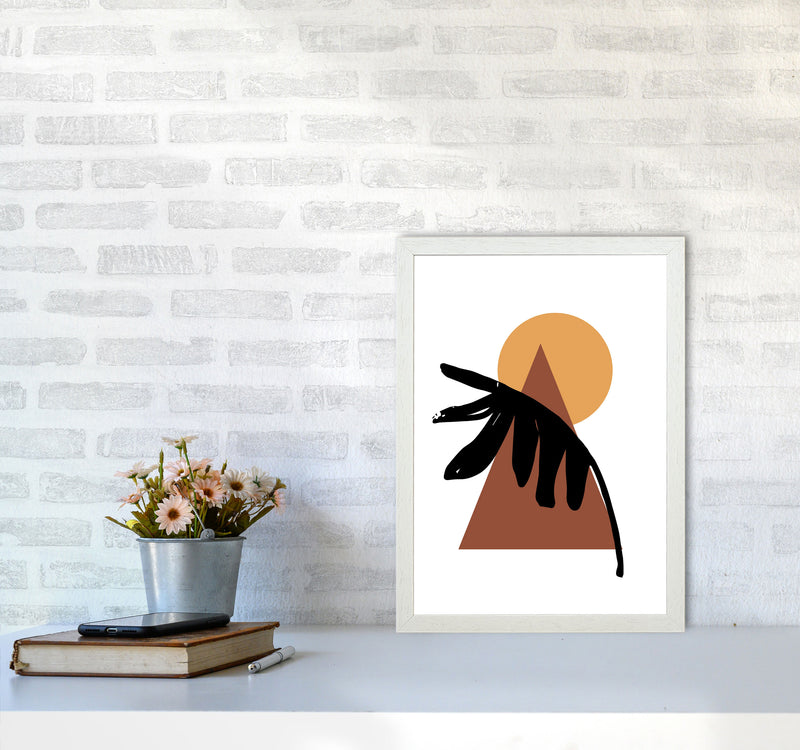 Autumn Siesta abstract Art Print by Pixy Paper A3 Oak Frame