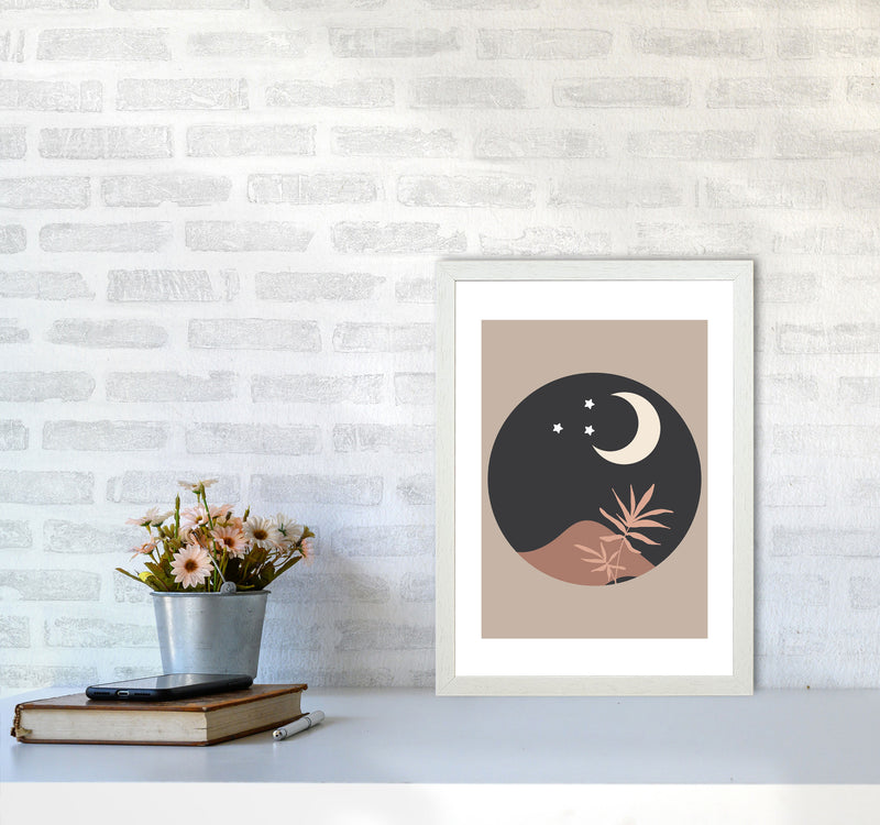 Autumn Kiara abstract Art Print by Pixy Paper A3 Oak Frame