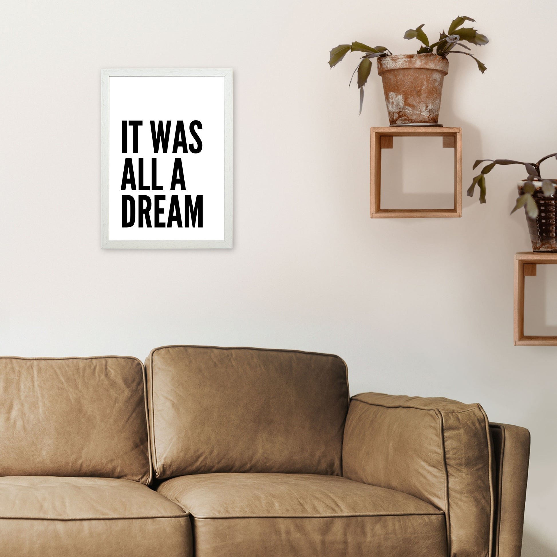 It Was All A Dream Art Print by Pixy Paper A3 Oak Frame