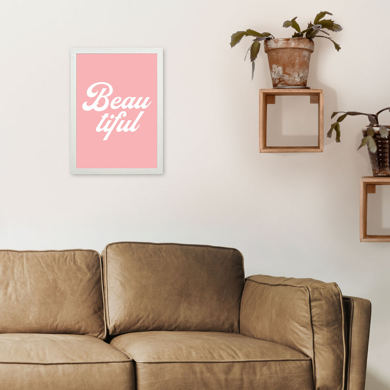 Beautiful Art Print by Pixy Paper A3 Oak Frame