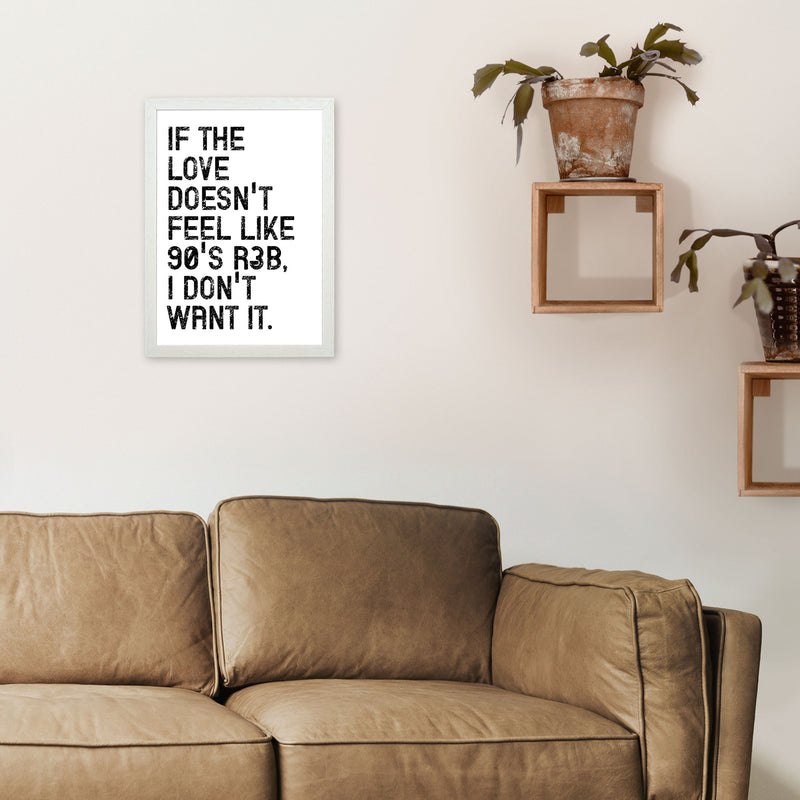 If The Love Art Print by Pixy Paper A3 Oak Frame