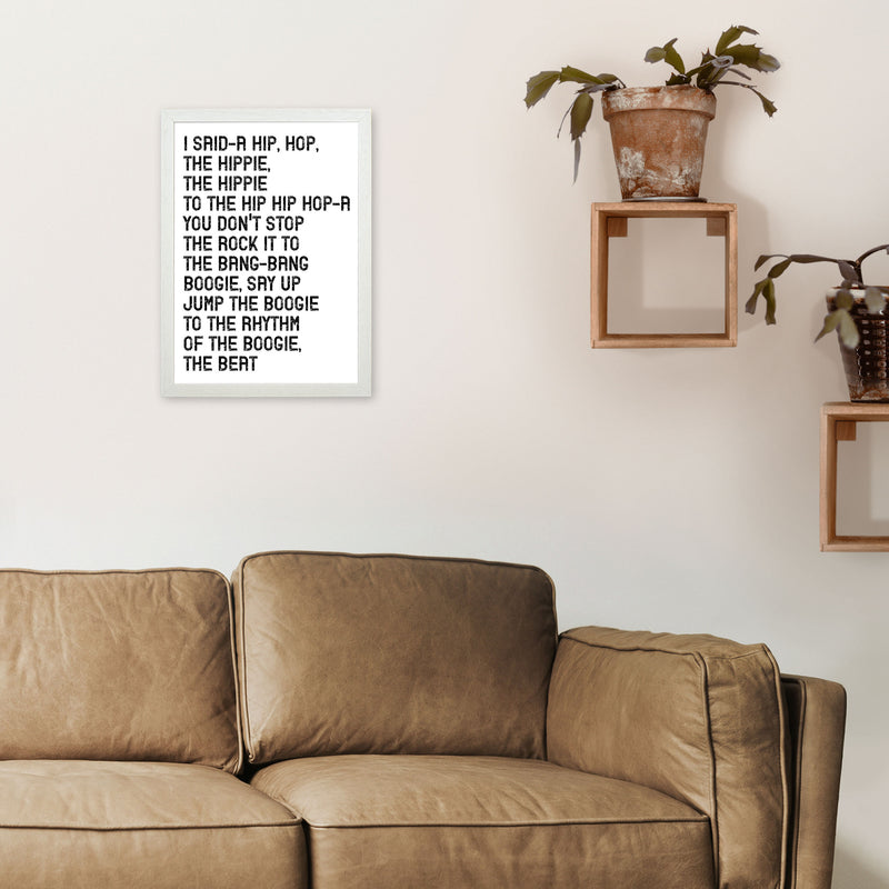 I Said A Hip Hop Art Print by Pixy Paper A3 Oak Frame