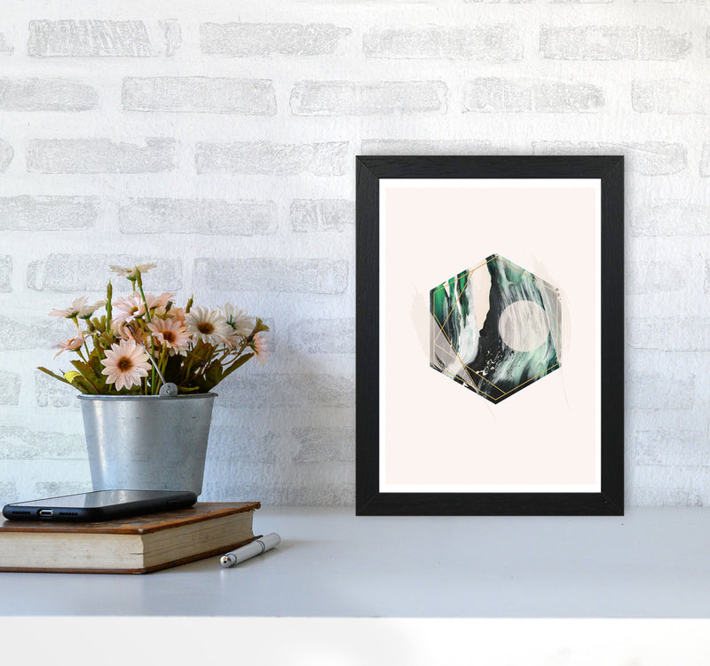 Random Geo Styles 1 Modern Print A4 White Frame
