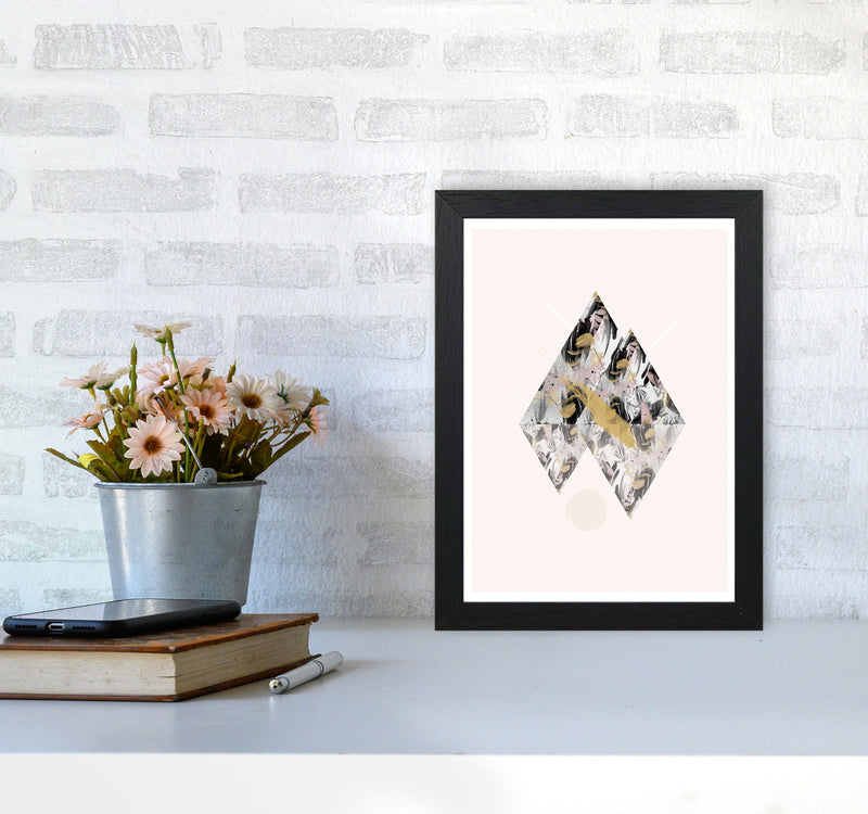 Random Geo Styles 2 Modern Print A4 White Frame