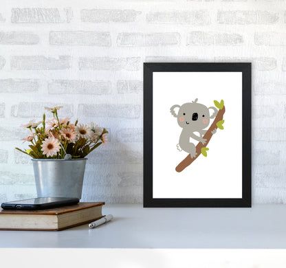 Children&#39;s Animals, Koala Modern Print A4 White Frame