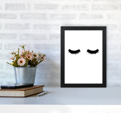 Lashes Modern Print A4 White Frame