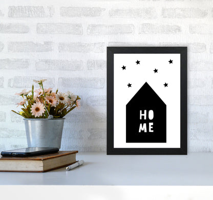 Home Scandi Framed Typography Wall Art Print A4 White Frame