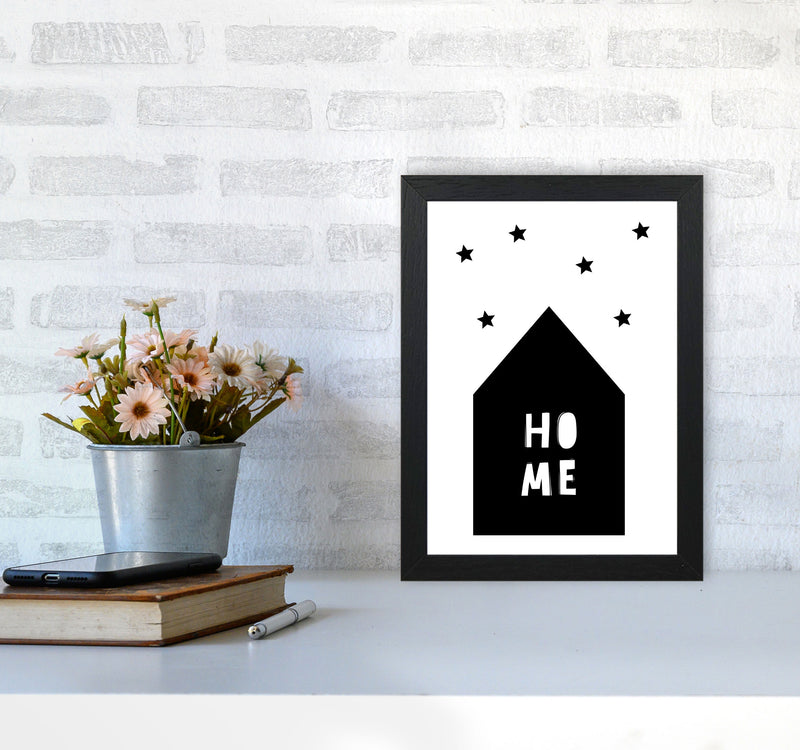 Home Scandi Framed Typography Wall Art Print A4 White Frame