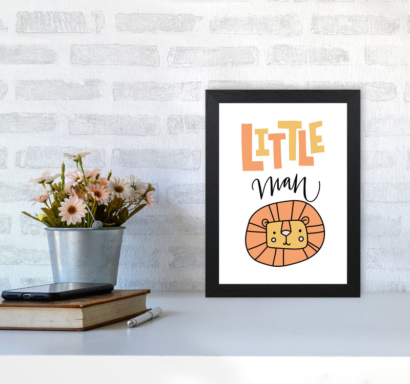 Little Lion Man Framed Nursey Wall Art Print A4 White Frame