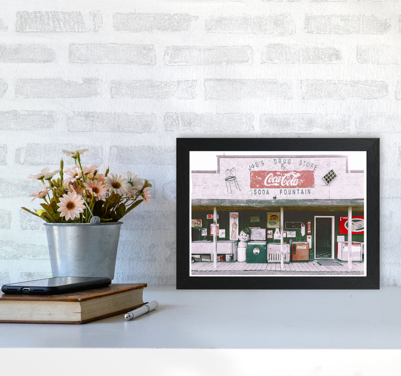 Coca Cola Shop Modern Print A4 White Frame