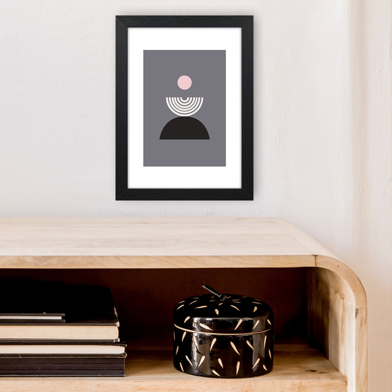 Mila Pink Fountain N9  Art Print by Pixy Paper A4 White Frame