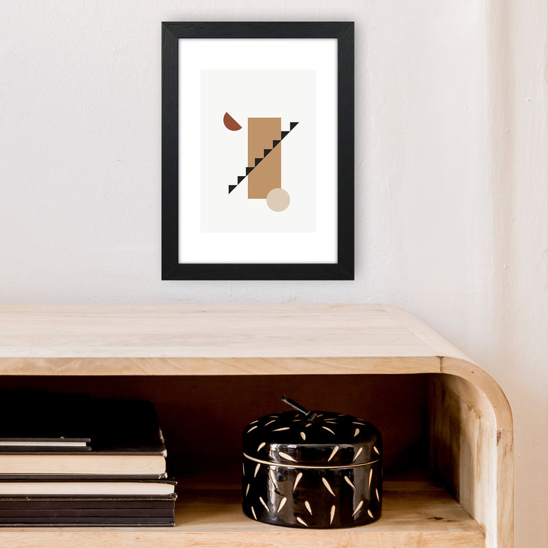 Mica Sand Stairs N22  Art Print by Pixy Paper A4 White Frame