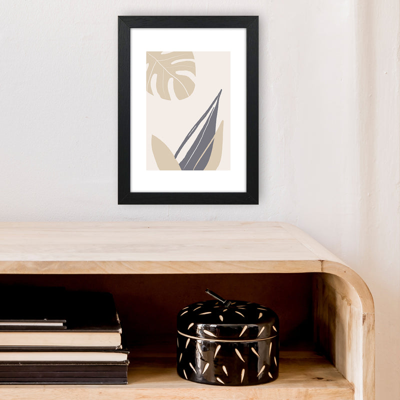 Mila Plant Leaf N21  Art Print by Pixy Paper A4 White Frame