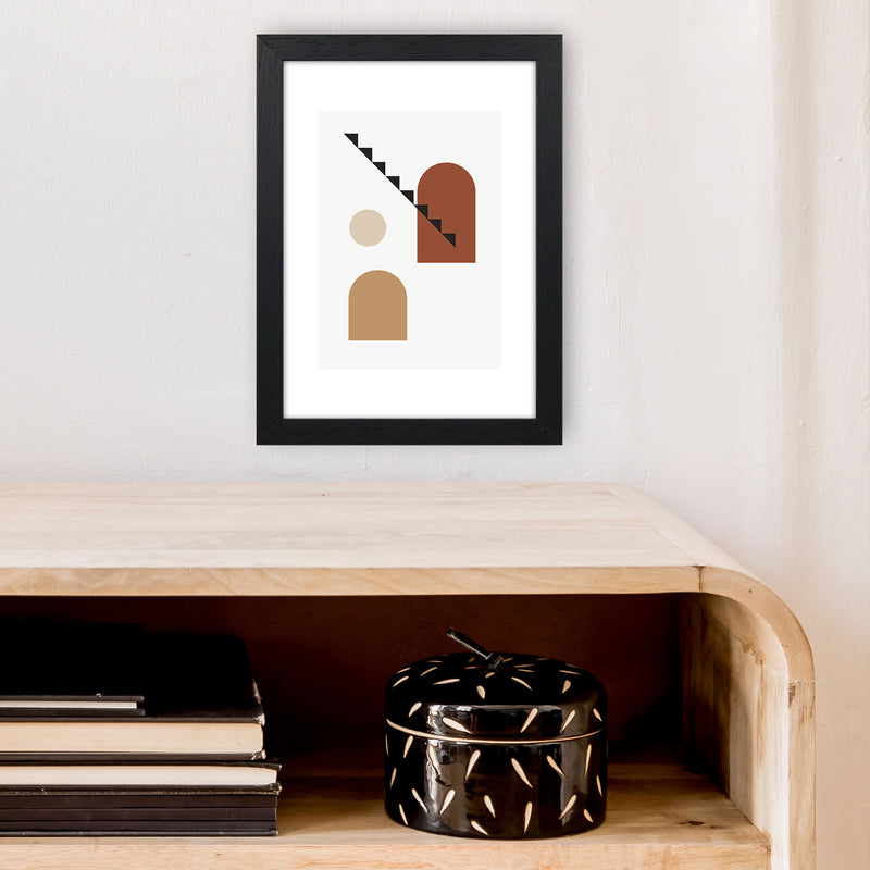 Mica Sand N14  Art Print by Pixy Paper A4 White Frame